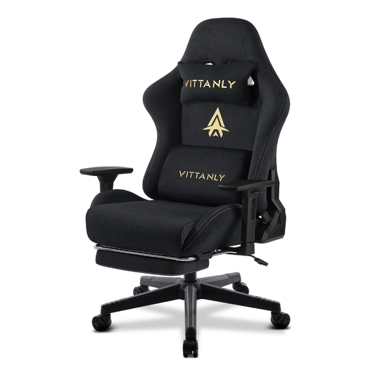 Chaise Gaming SEATERGO™ – Finition Suédine & Accoudoirs 3D