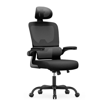 Chaise Ergonomique SEATERGO™ Noir – Support 4 Points & Lombaire Dynamique