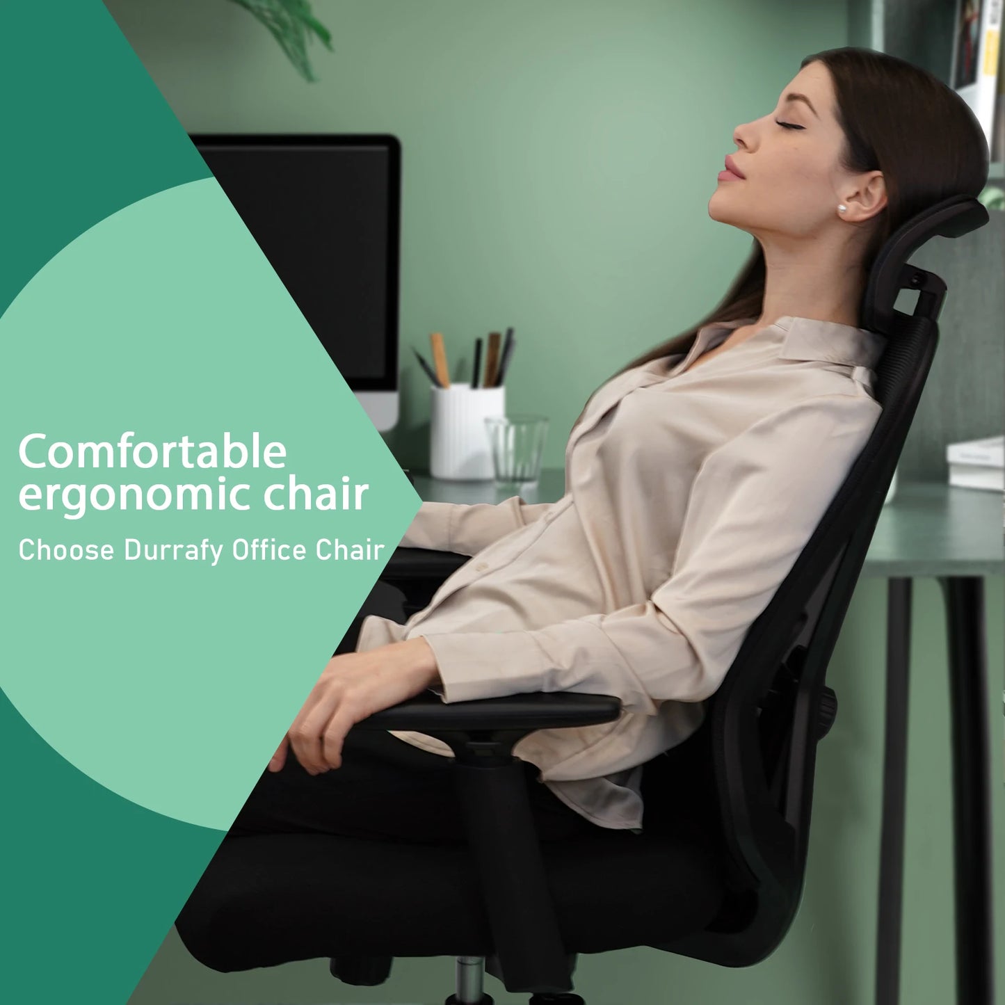 Chaise Ergonomique SEATERGO™ Soutien Lombaire Soft & Base Métal