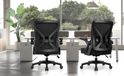 Chaise Ergonomique SEATERGO™ – Accoudoirs Relevables & Gain de Place