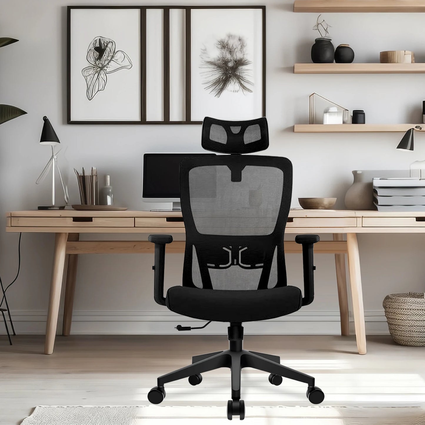 Chaise Ergonomique SEATERGO Dossier en S & Appui-tête Réglable